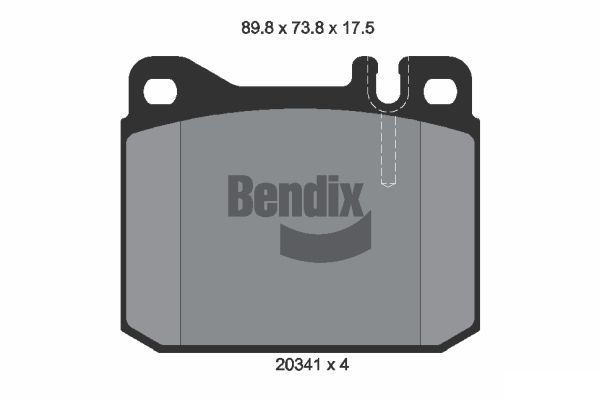 BENDIX Braking fékbetétkészlet, tárcsafék BPD1696