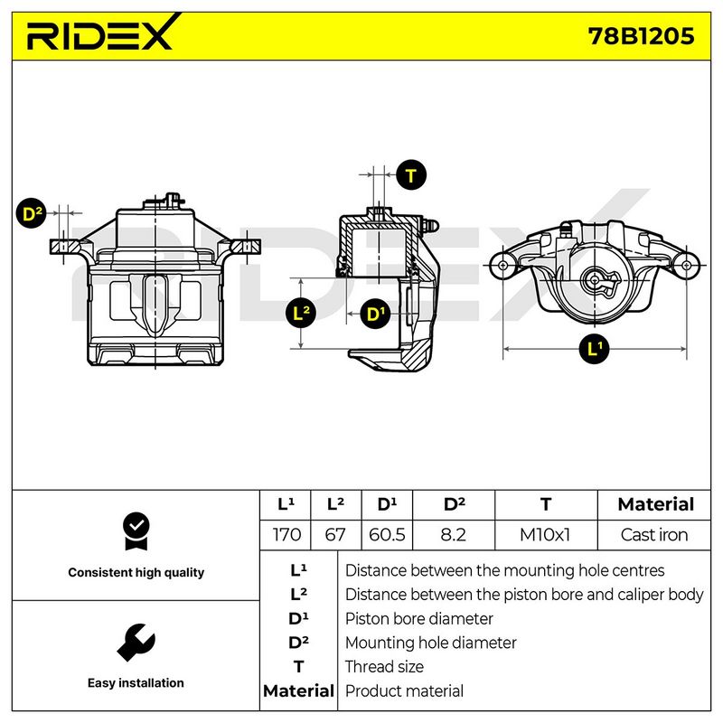 спирачен апарат RIDEX