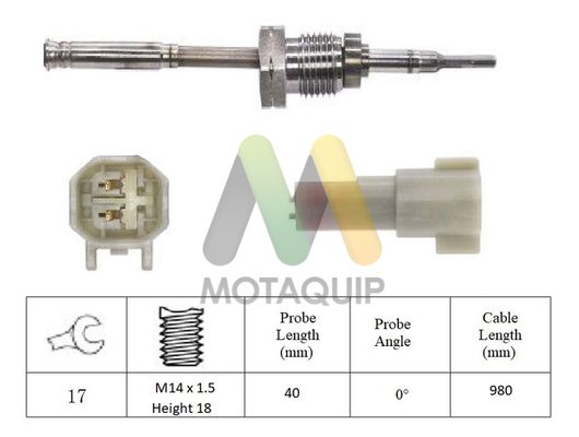 MOTAQUIP Érzékelő, kipufogógáz-hőmérséklet LVET430