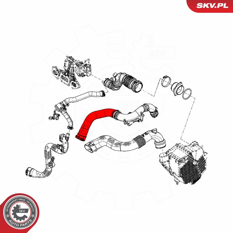 ESEN SKV 43SKV147 Charge Air Hose