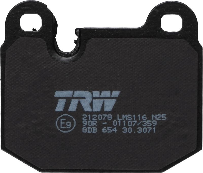 Piduriklotsi komplekt, ketaspidur, TRW GDB654