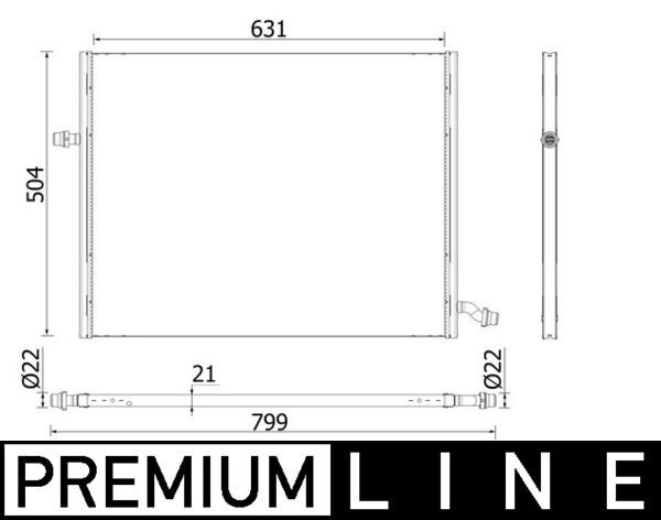 Product Image - Lage temperatuurkoeler, intercooler - CIR37000P - MAHLE