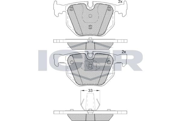 ANDEL 181685 - Brake Pad Set, disc brake