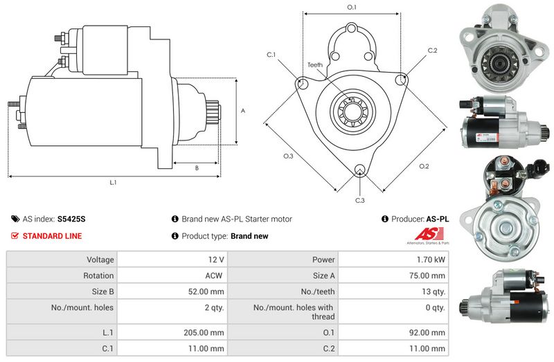AS-PL S5425S Starter