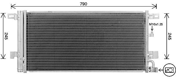 AVA QUALITY COOLING kondenzátor, klíma AI5439D