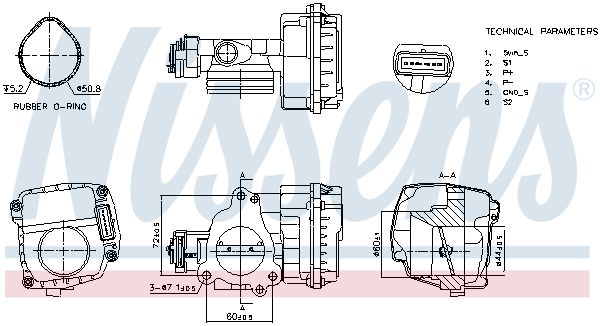 NISSENS 955092 Throttle Body