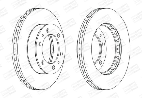 Гальмівний диск, Champion 562861