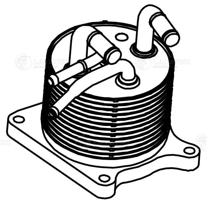 Охолоджувач оливи, моторна олива, Luzar LOC1141
