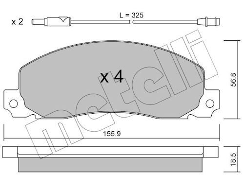 Plaquettes+de+frein+à+disque METELLI 22-0098-0