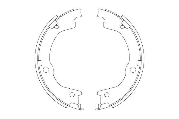 Комплект гальмівних колодок, стоянкове гальмо, Trw GS8829
