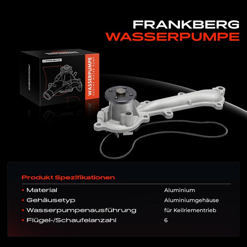Frankberg 5481FB0055777 Water Pump, engine cooling