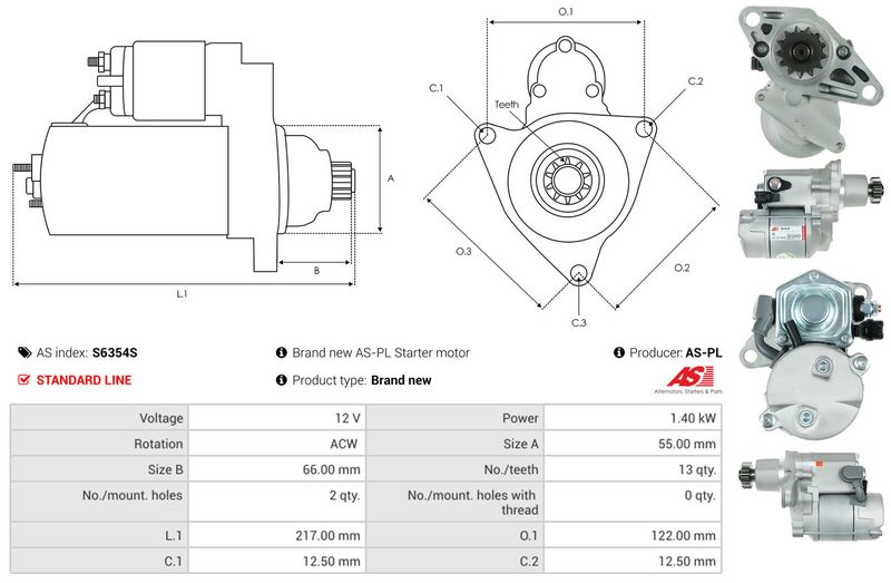 AS-PL S6354S Starter