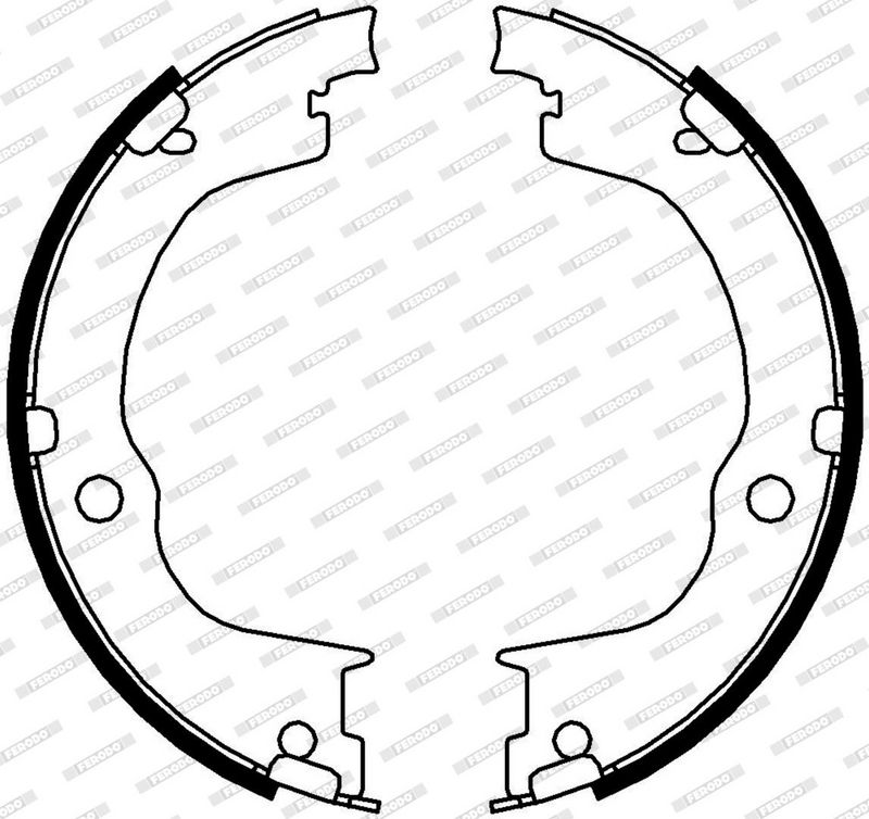 Sada brzdových čelistí, parkovací brzda FSB4006