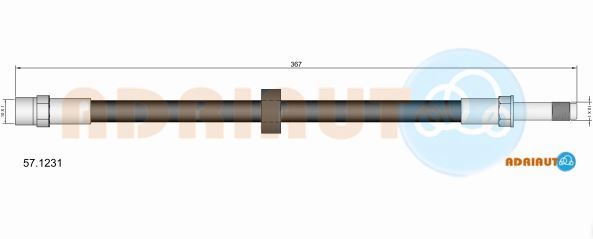 Гальмівний шланг, Adriauto 57.1231