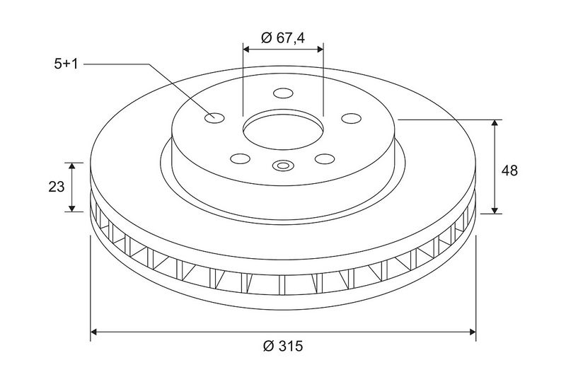 VALEO 672588 Brake Disc