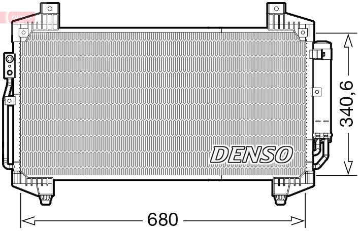 DENSO kondenzátor, klíma DCN45014