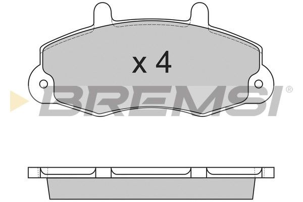 Тормозные колодки пер. Transit T12 91-00