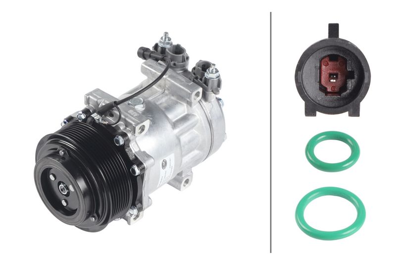 HELLA Compressor, air conditioning 8FK 366 204-141