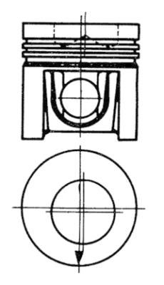 Product Image - Zuiger - 92951600 - KOLBENSCHMIDT
