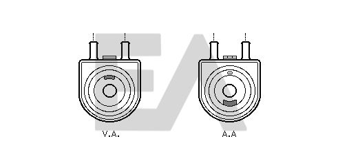 Radiador de aceite, aceite motor