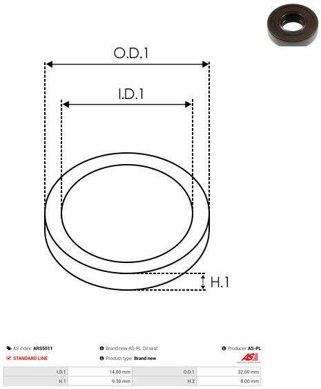 AS-PL ARS5011 Repair Set, alternator