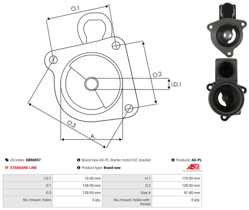 AS-PL SBR0057 Starter Lid, carburettor