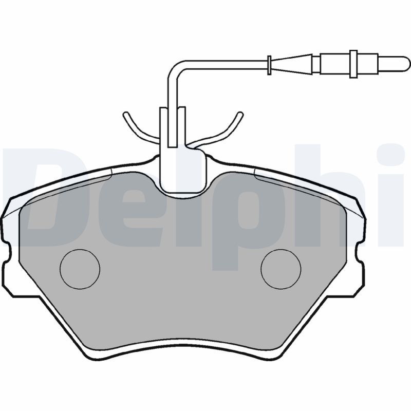 Комплект гальмівних накладок, дискове стоянкове гальмо, Delphi LP862
