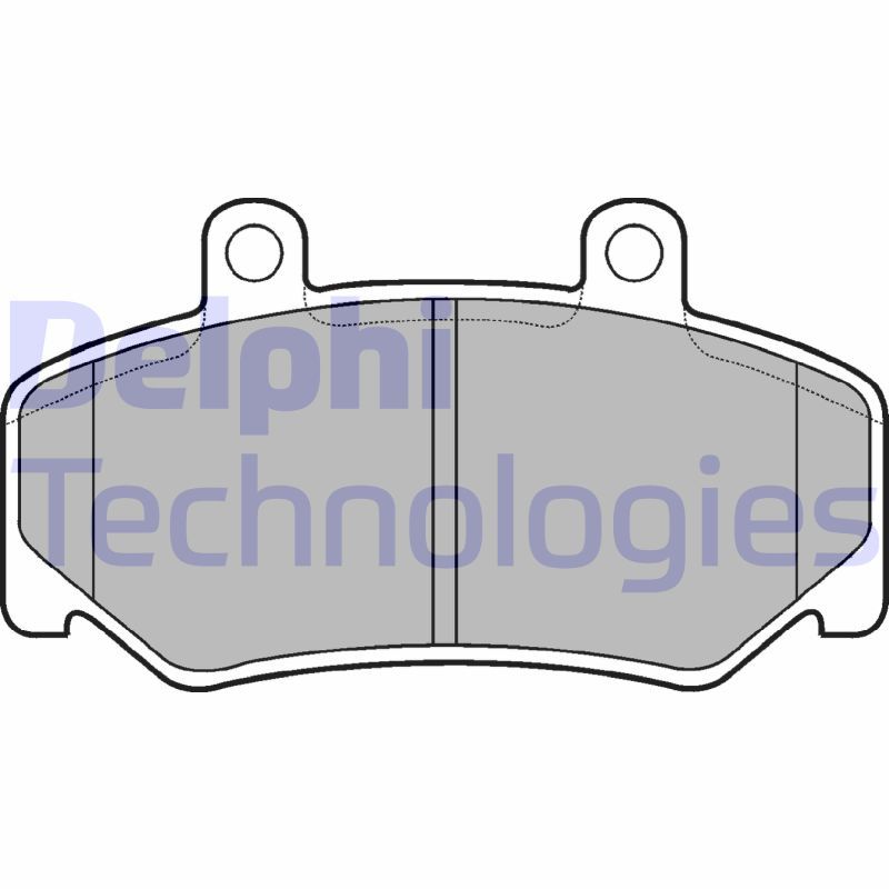 DELPHI VOLVO колодки гальмівні передні 740-780 BENDIX