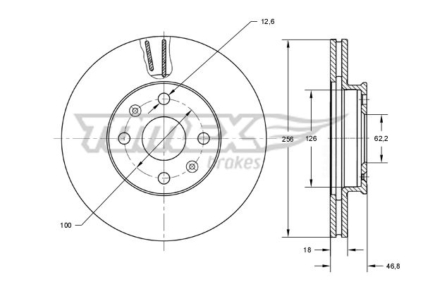 TOMEX Brakes TX 73-33 Гальмівний диск