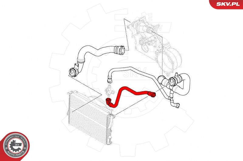 ESEN SKV 43SKV630 Radiator Hose