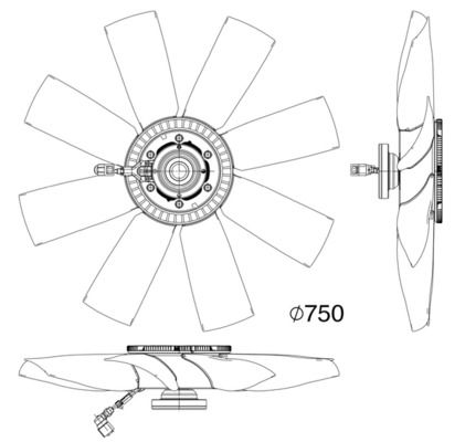 MAHLE CFF 505 000P Fan, engine cooling