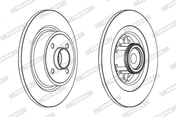 Disque+de+frein FERODO DDF1641