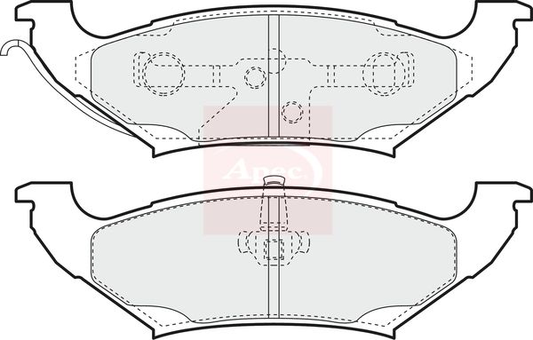 APEC Brake Pad Set, disc brake PAD1069