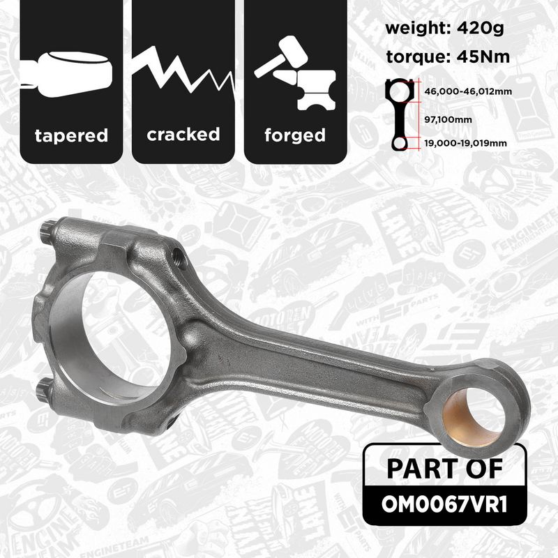 Product Image - Plunjerset - OM0067VR1 - ET ENGINETEAM