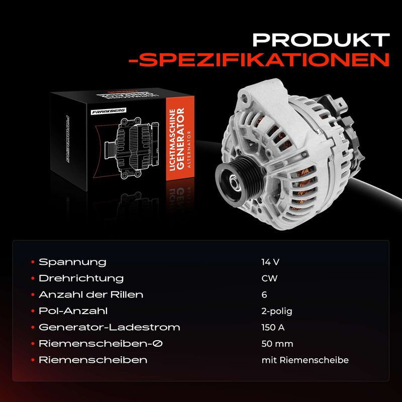 Frankberg 5481FB0001704 Alternator