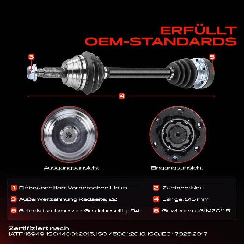 Frankberg 5481FB0010553 Drive Shaft