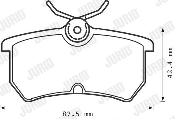 JURID 571998J Brake Pad Set, disc brake