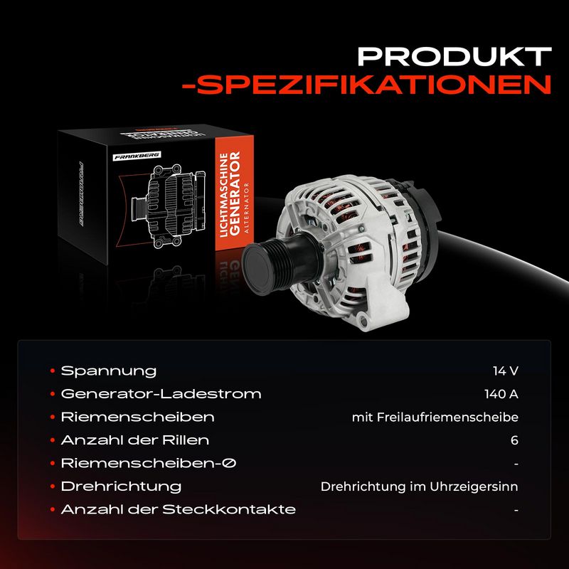 Frankberg 5481FB0061607 Alternator
