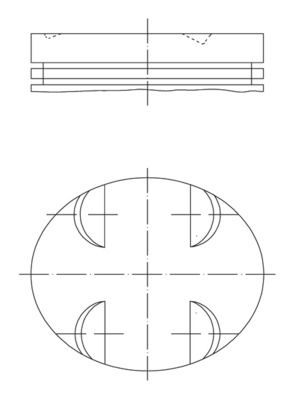 MAHLE dugattyú 083 09 01