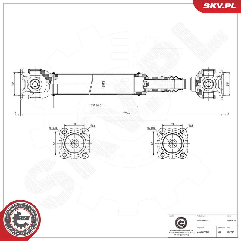 Veovõll, ESEN SKV 76SKV163