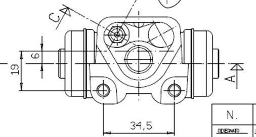 MOTAQUIP fékmunkahenger VWC836