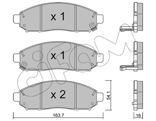 Гальмівні колодки пер. Nissan Navara 2,5dCi 05-