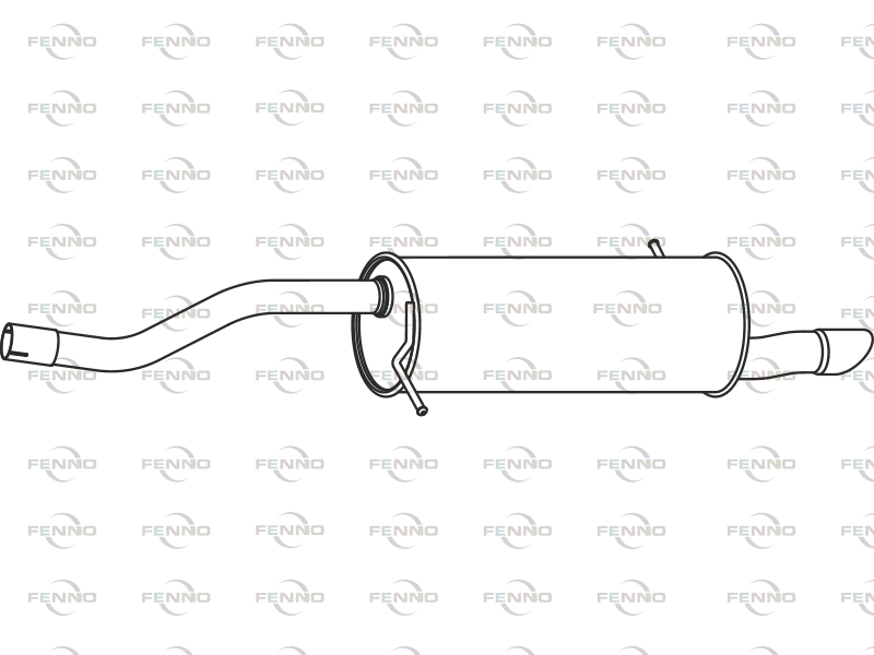 FENNO P23083 Rear Muffler