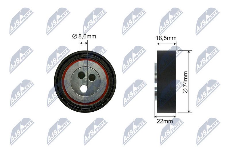 Натяжний ролик, поліклиновий ремінь, Nty RNK-FT-020