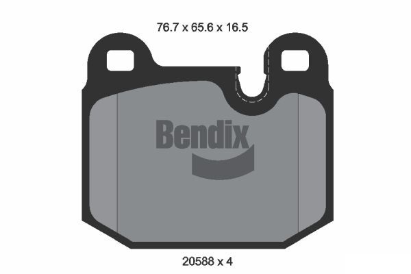 BENDIX Braking fékbetétkészlet, tárcsafék BPD1712