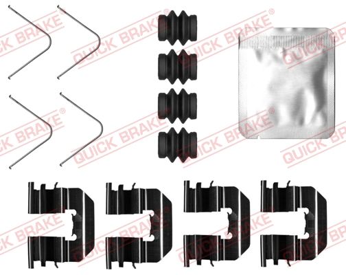 Комплект приладдя, накладка дискового гальма, Quick Brake 109-0073