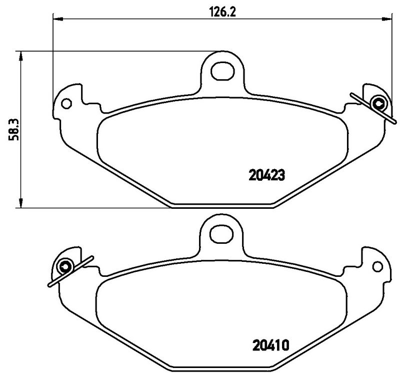 BREMBO P68017 Brake Pad Set, disc brake