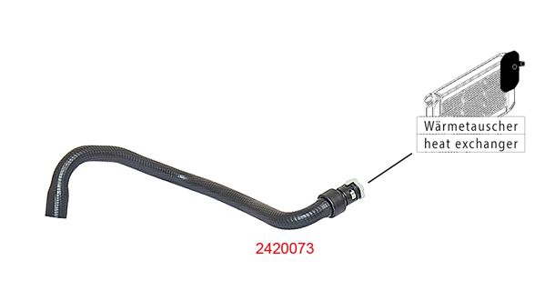 METZGER AUTOTEILE 2420073 Radiator Hose
