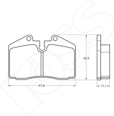 1-GNC R-399 - Brake Pad Set, disc brake