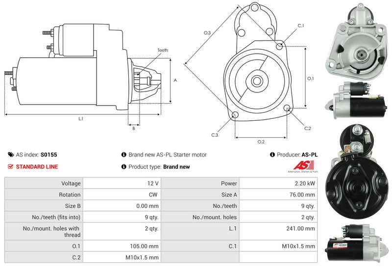 AS-PL S0155 Starter